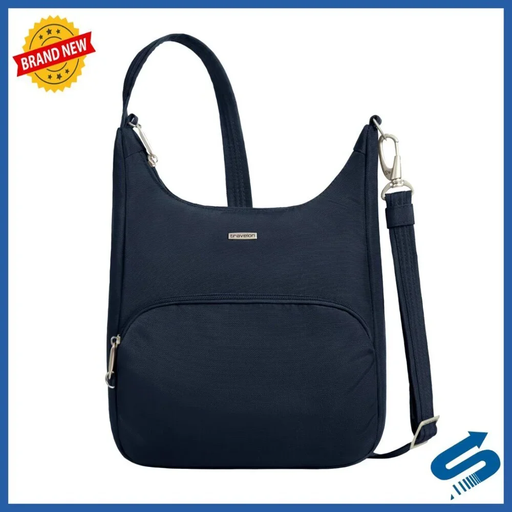 Anti-Theft Messenger Bag with RFID Blocking, Slash-Resistant Travel